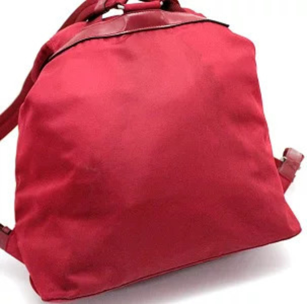 Prada Triangle Backpack Red - Picture 3 of 7
